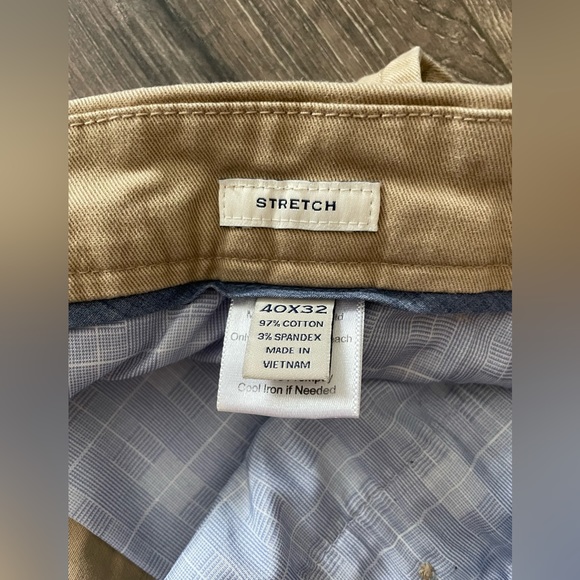 Joseph Abboud Khaki Dress Pants Size 40x32 - Picture 2 of 8